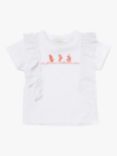 Angel & Rocket Kids' Helena Broderie Top, White, White