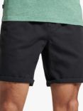 Superdry Overdyed Linen Blend Shorts, Black
