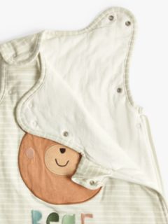 John Lewis Bear Hug Sleeping Bag, 2.5 Tog, Multi, 0-6 months