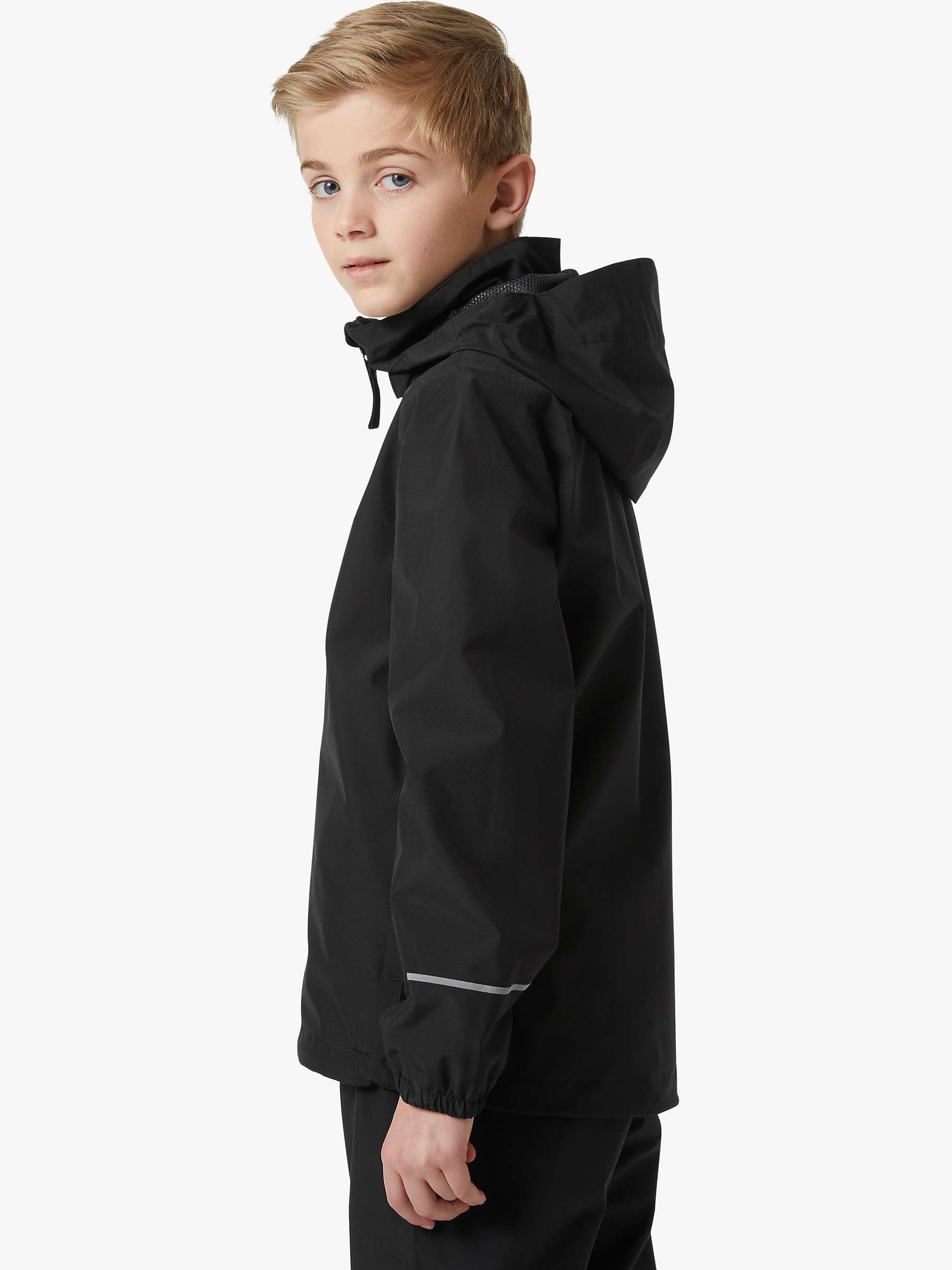 Buy Helly Hansen Kids' Juell Rain Jacket, Black Online at johnlewis.com