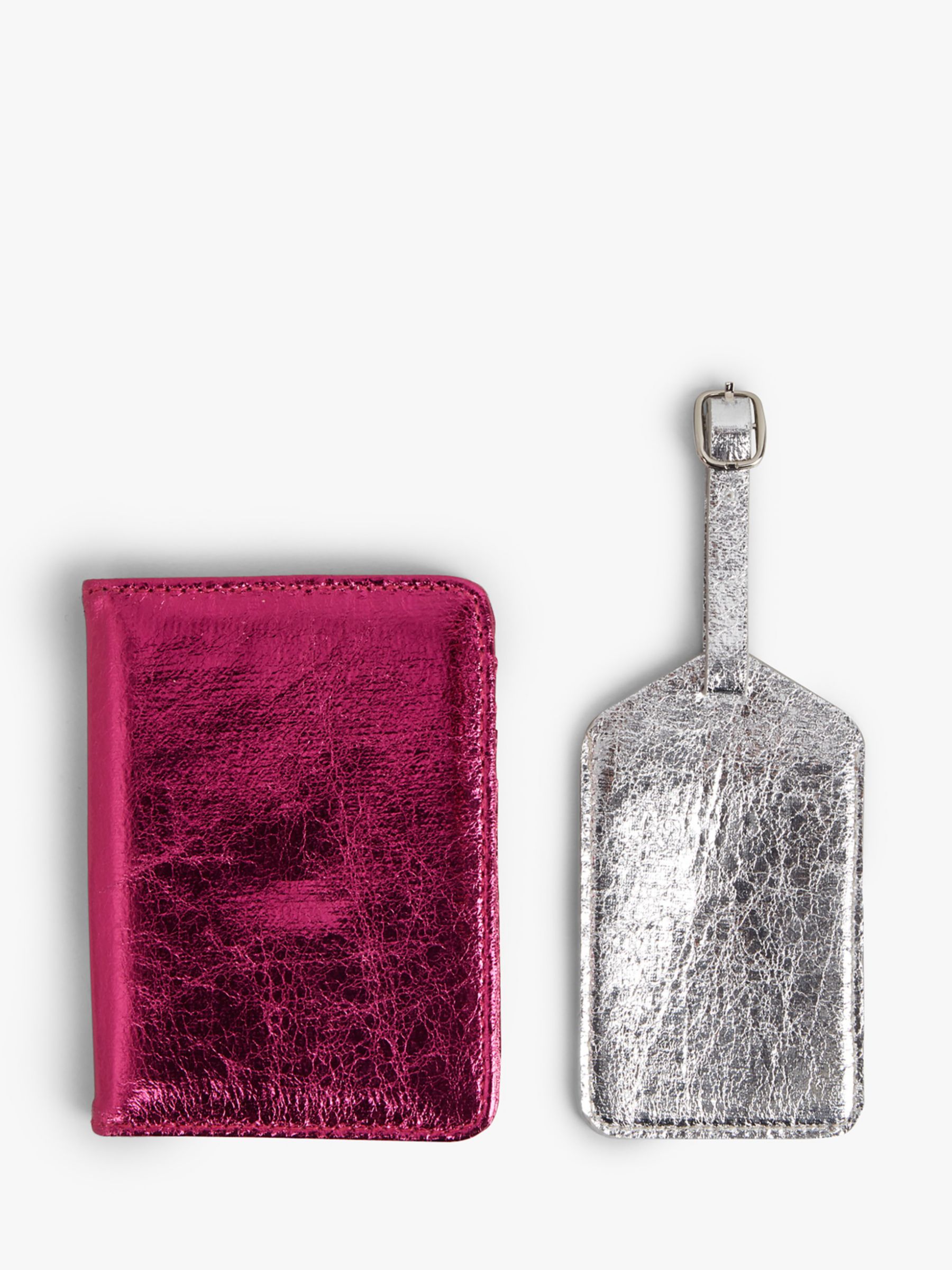 Passport cover and luggage tag - Old rose - Ladies