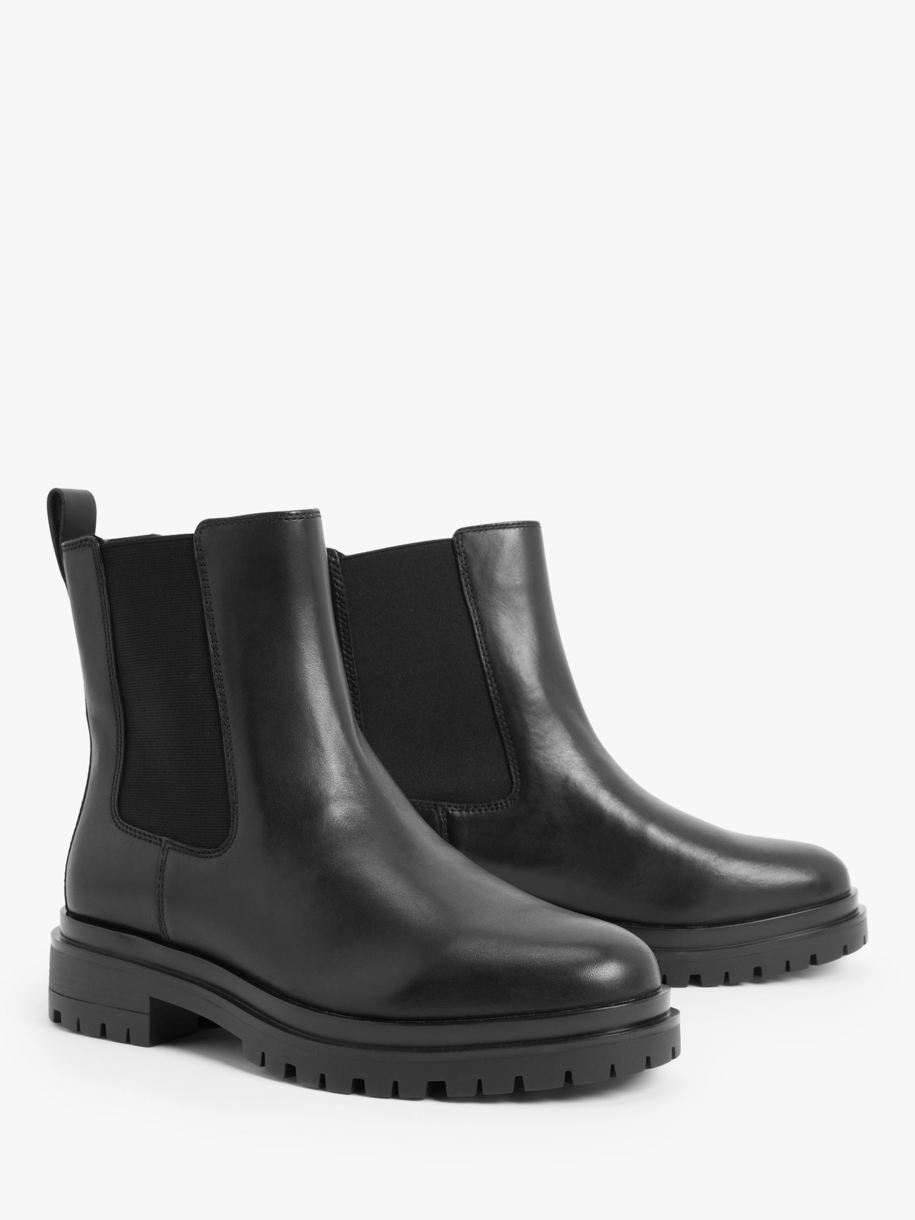 Lauren Ralph Lauren Corinne Leather Chelsea Boots, Black