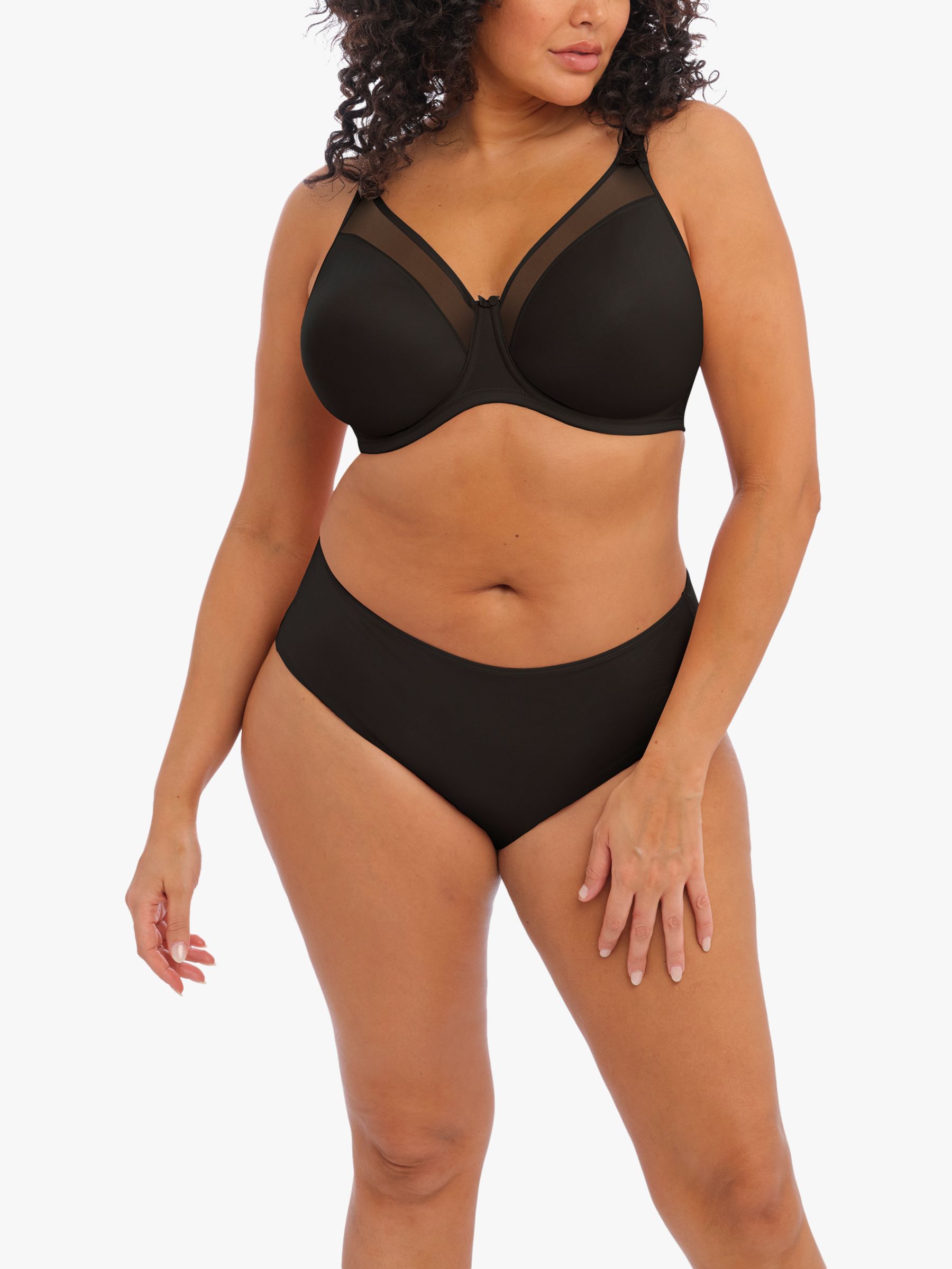Elomi Smooth Underwired Moulded Bra - Black, £42.00