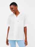 Levi's Ari Resort Linen Cotton Blend Shirt, Bright White