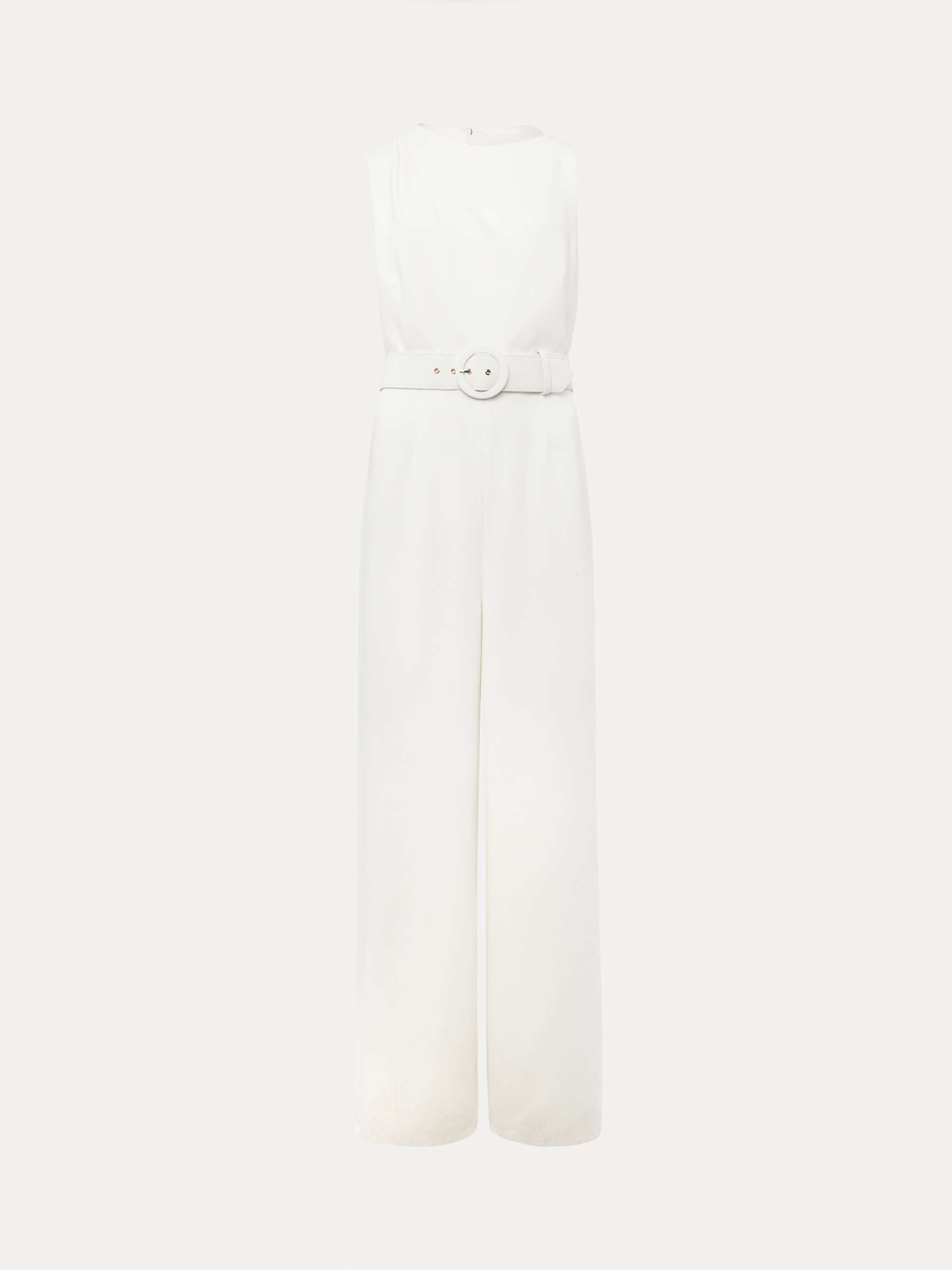 Phase Eight Gracie Wide Leg Jumpsuit, Ivory at John Lewis & Partners