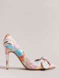 Ted Baker Art Print Bow Court Shoes, Multi