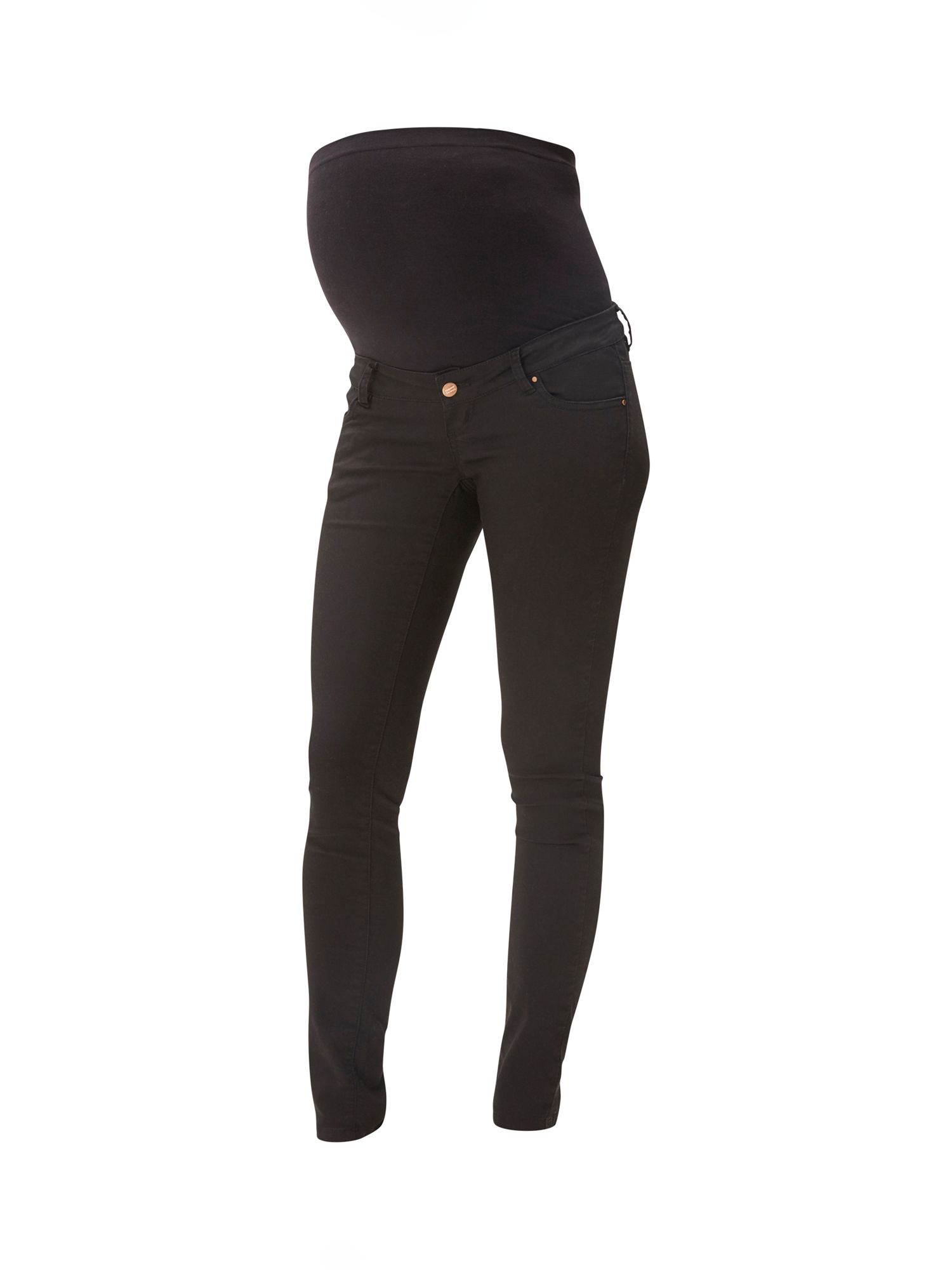 Buy Mamalicious Juliane Plain Maternity Jeans, Black Online at johnlewis.com