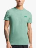 Superdry Organic Cotton Vintage Logo Embroidered T-Shirt, Bright Green Grit