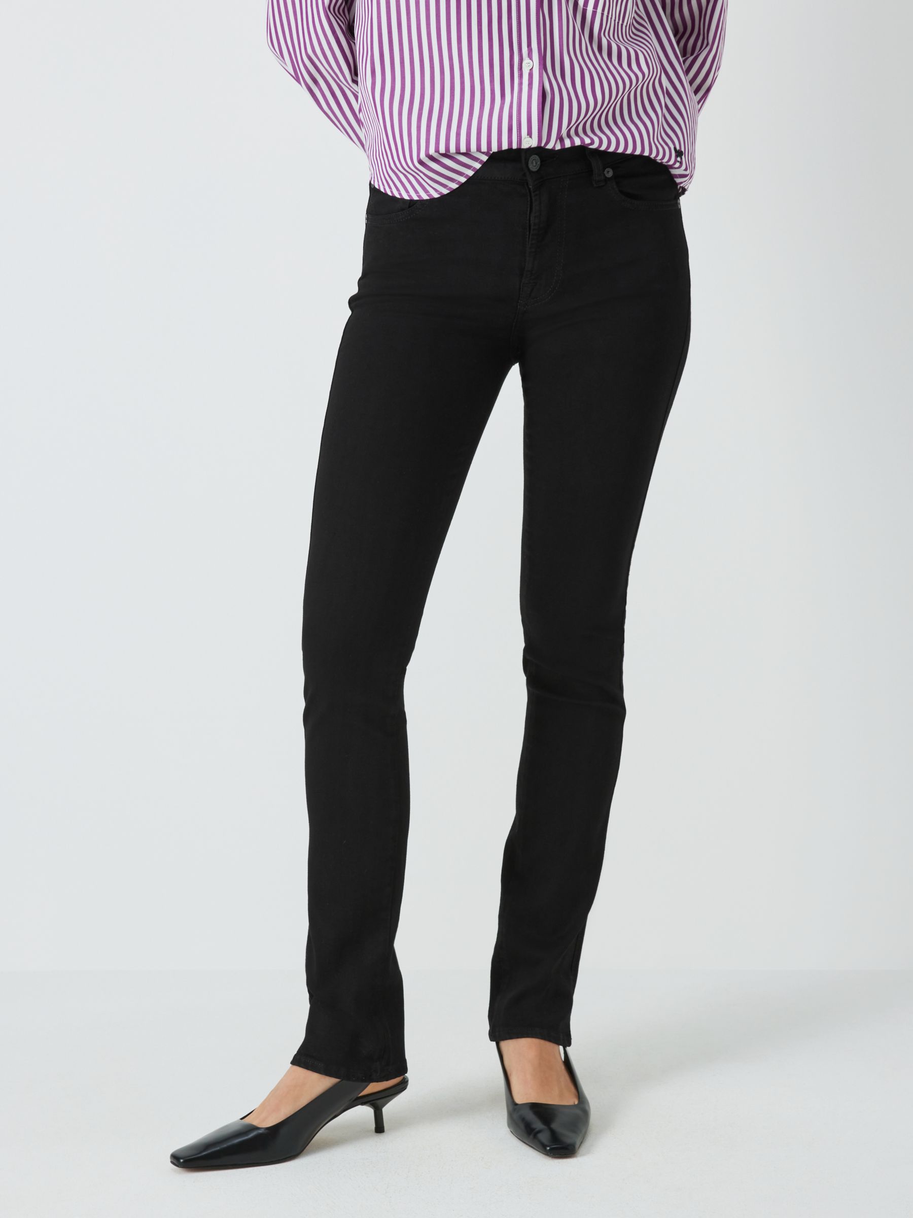 7 For All Mankind Kimmie B(Air) Jeans, Rinsed Black, 27