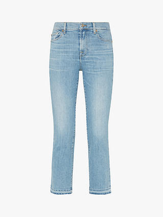 7 For All Mankind Straight Crop Slim Illusion Jeans