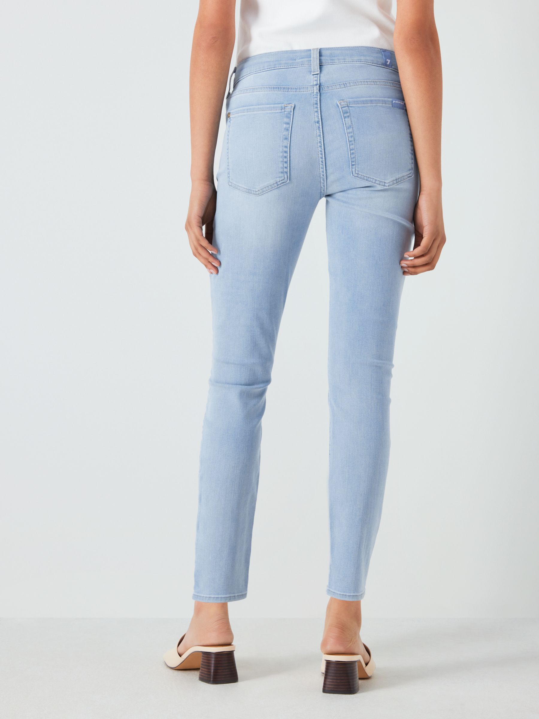 7 For All Mankind Skinny B(Air) Jeans, Mirage at John Lewis & Partners