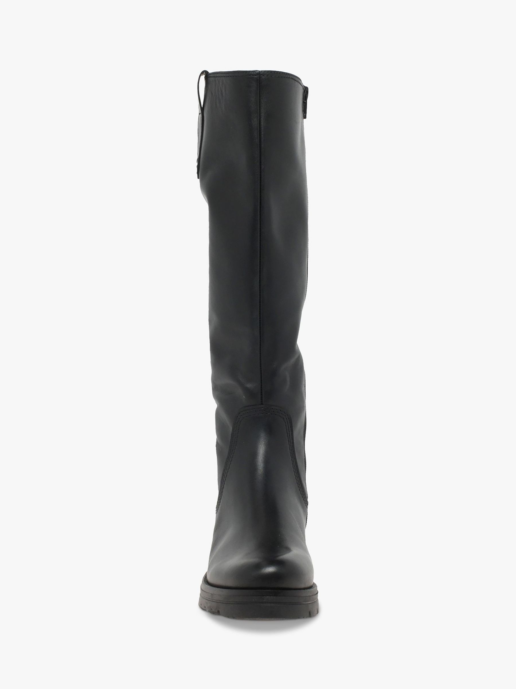 Gabor Sadberge Wide Fit Large Fit Calf Leather Boots, Black at John ...