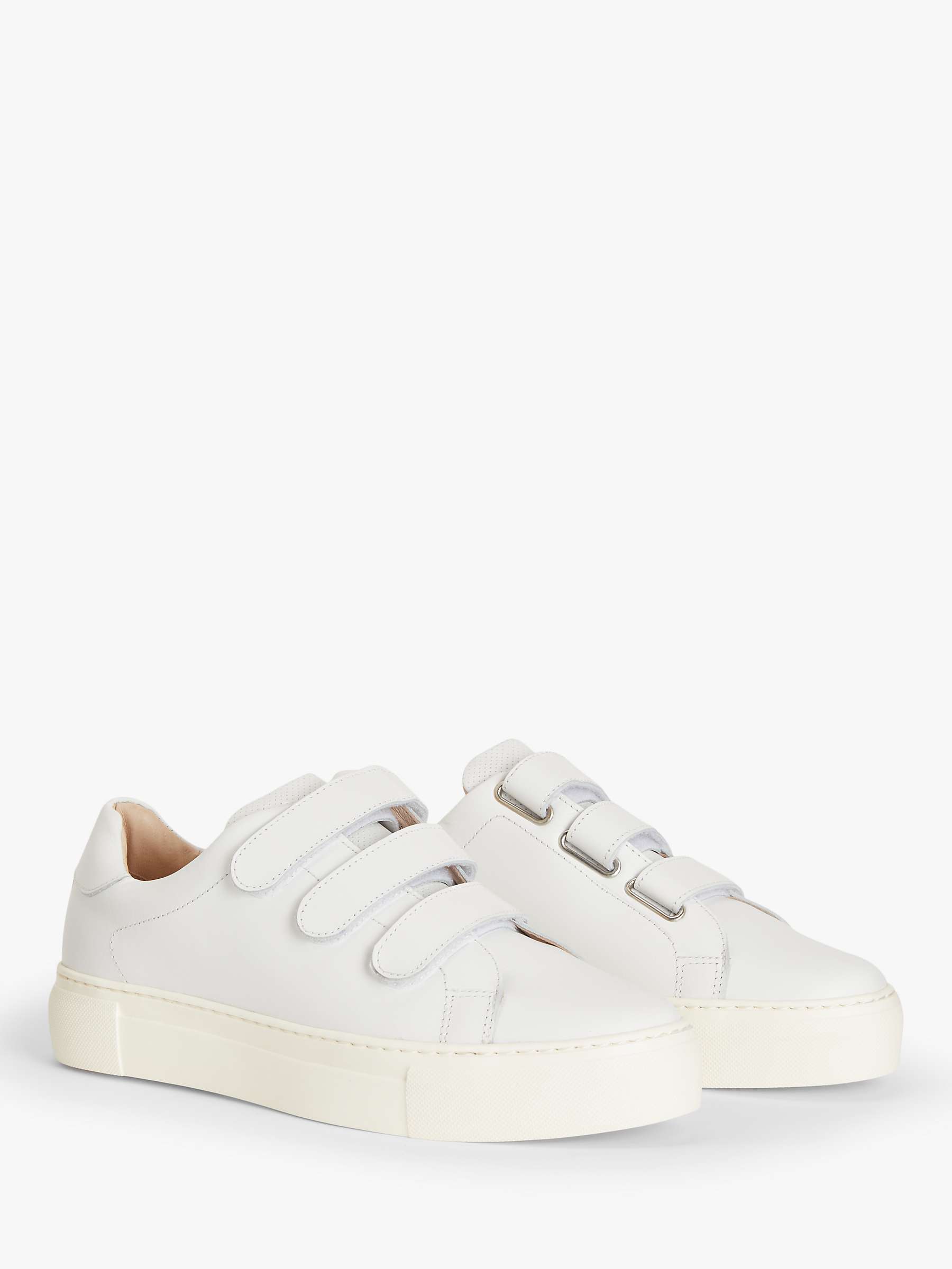 John Lewis Fawne Ripstop Trainers, White Scout at John Lewis & Partners