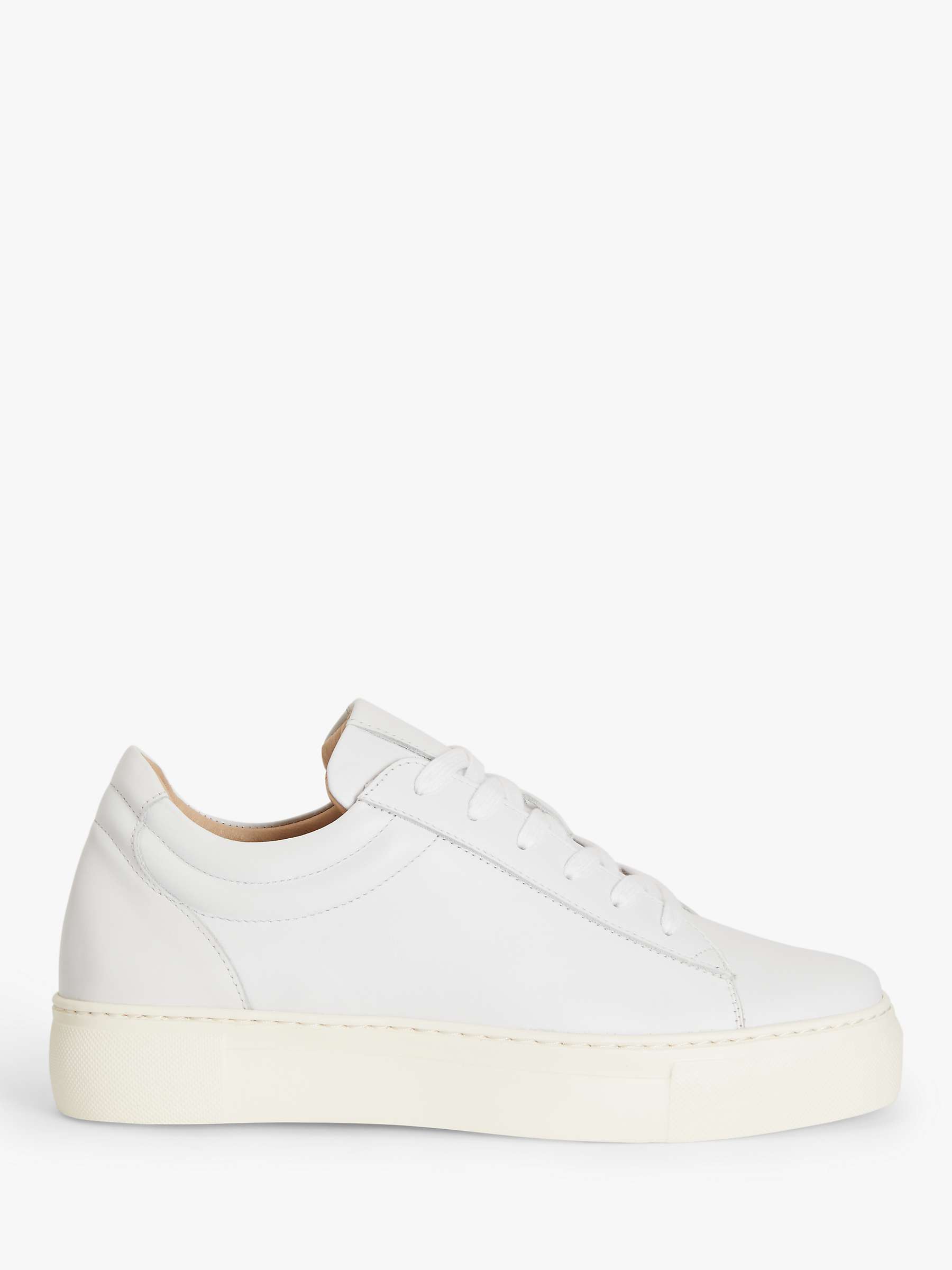 Buy John Lewis Fauna Leather Flatform Lace Up Trainers Online at johnlewis.com