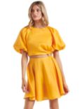 Forever New Gretchen Cut Out Linen Mini Dress, Orange