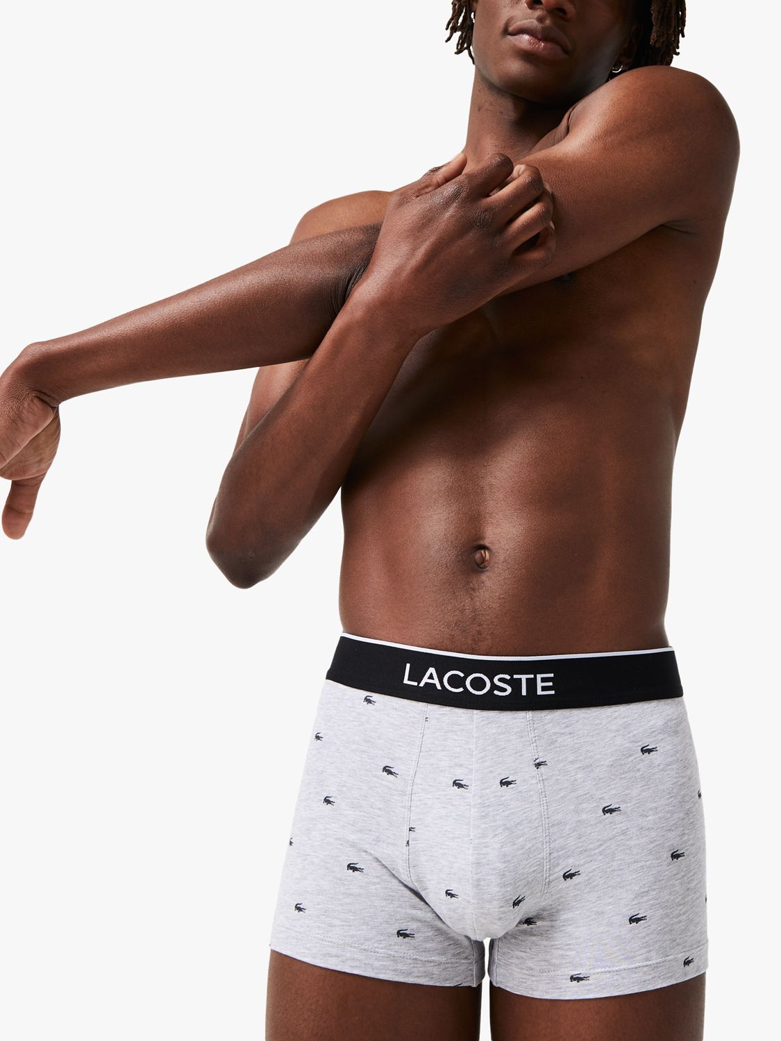 Lacoste Signature Trunks, Pack of 3 at John Lewis & Partners