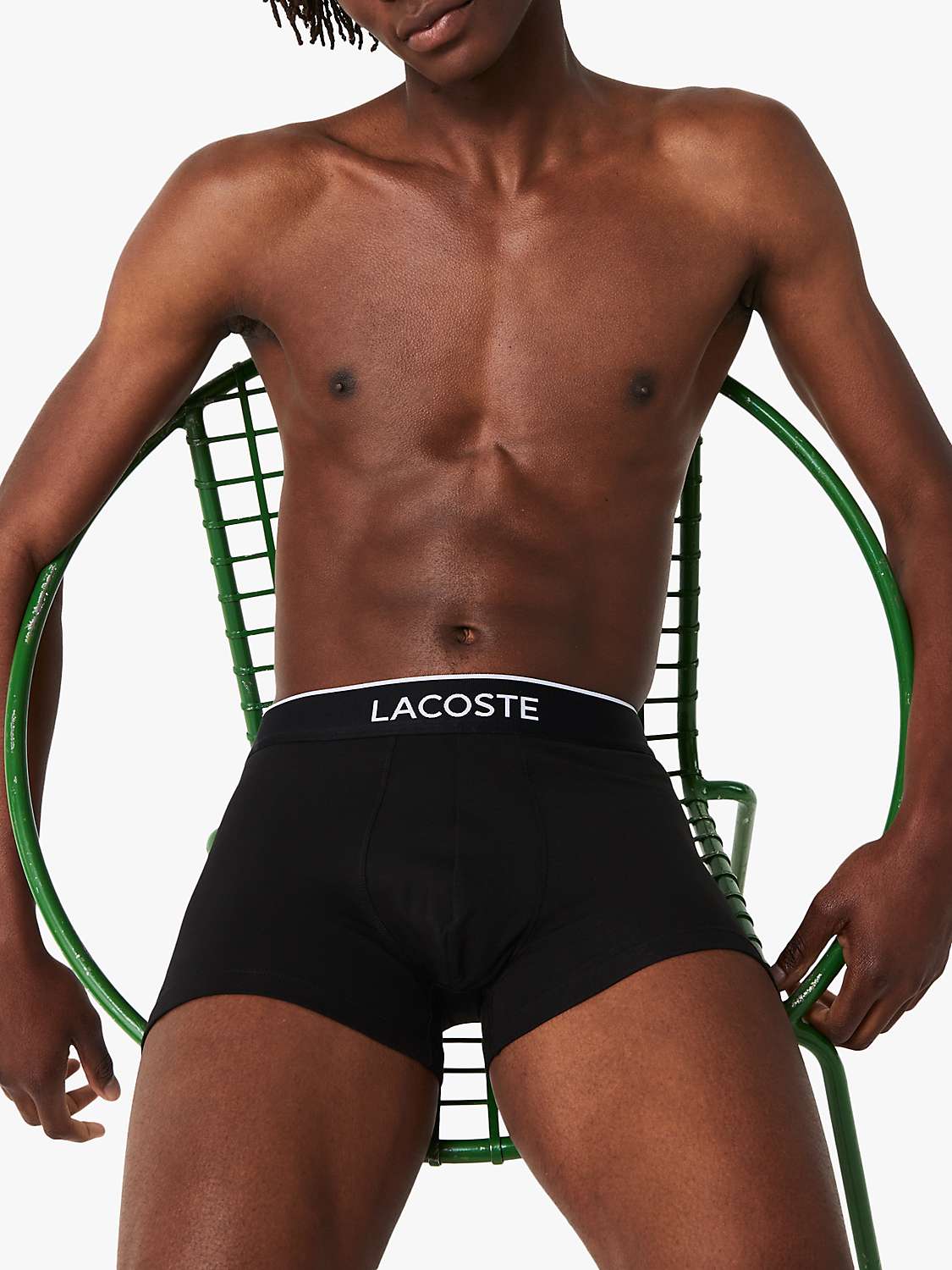Buy Lacoste Signature Trunks, Pack of 3 Online at johnlewis.com