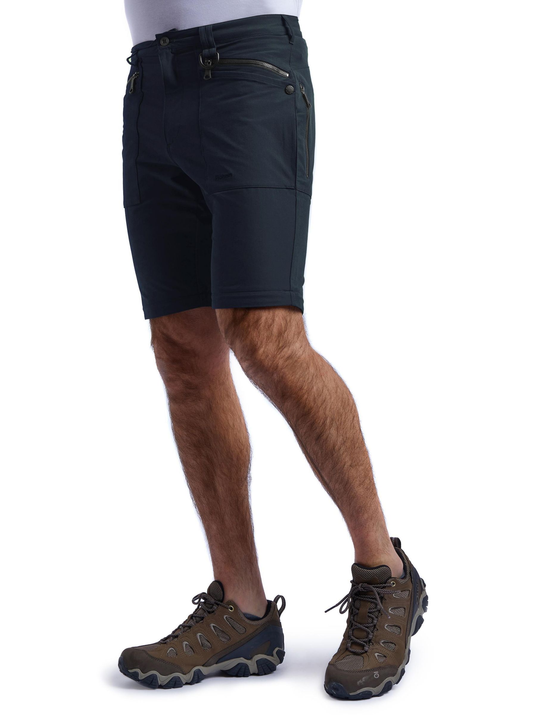 Men's Troggings Walking Trousers, Black Stretch Trekking Trousers
