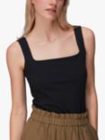 Whistles Square Neck Ribbed Vest Top