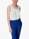 Whistles Raven Organic Cotton Double Strap Sleeveless Top