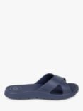 totes SOLBOUNCE Cross Strap Slider Sandals, Navy