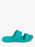 totes SOLBOUNCE Double Strap Slider Sandals, Turquoise