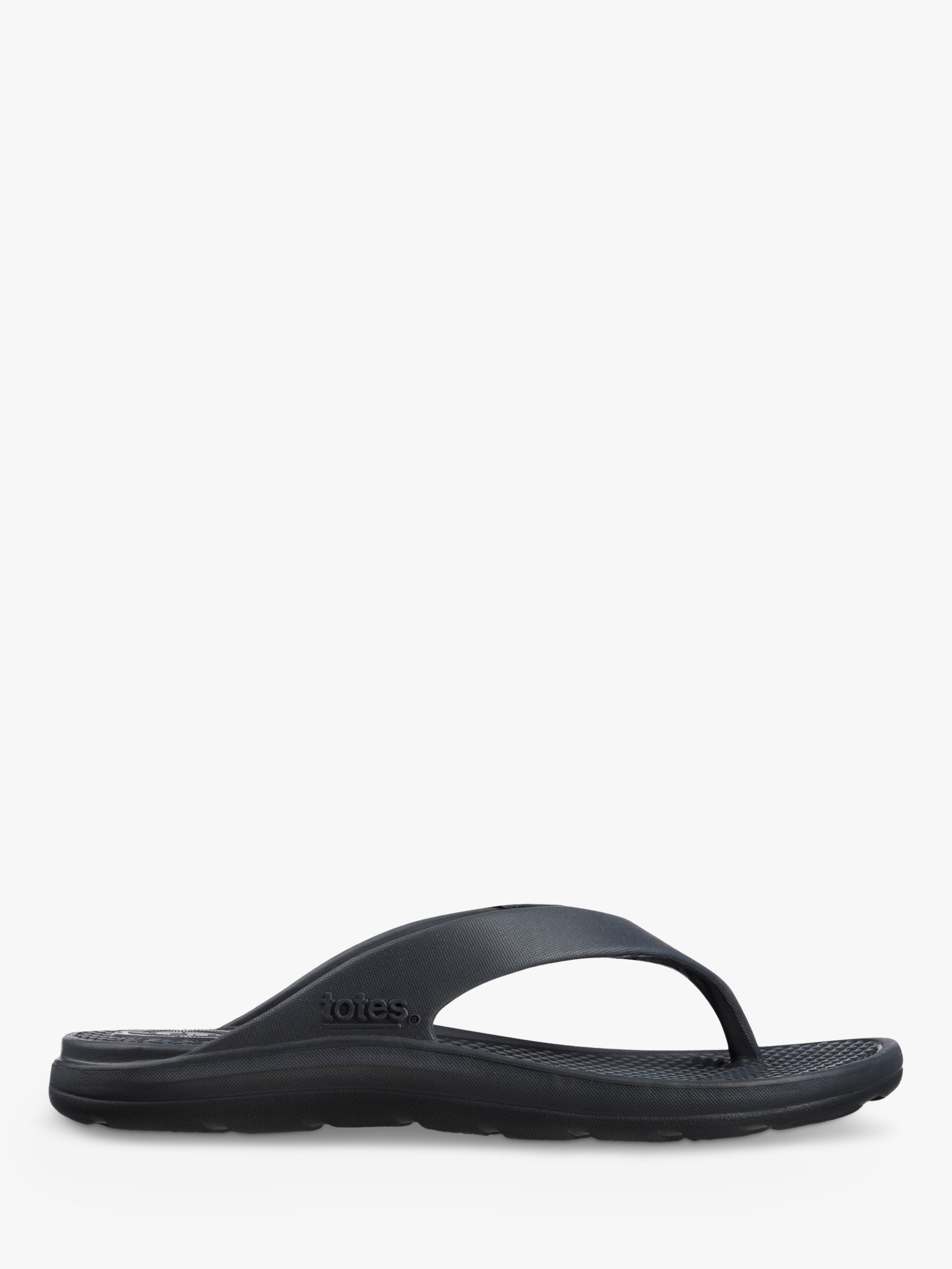 totes SOLBOUNCE Toe Post Sandals, Mineral at John Lewis & Partners