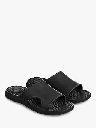 totes SOLBOUNCE Vented Slider Sandals, Black