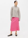 Theory Double Slit Silk Skirt, Pink