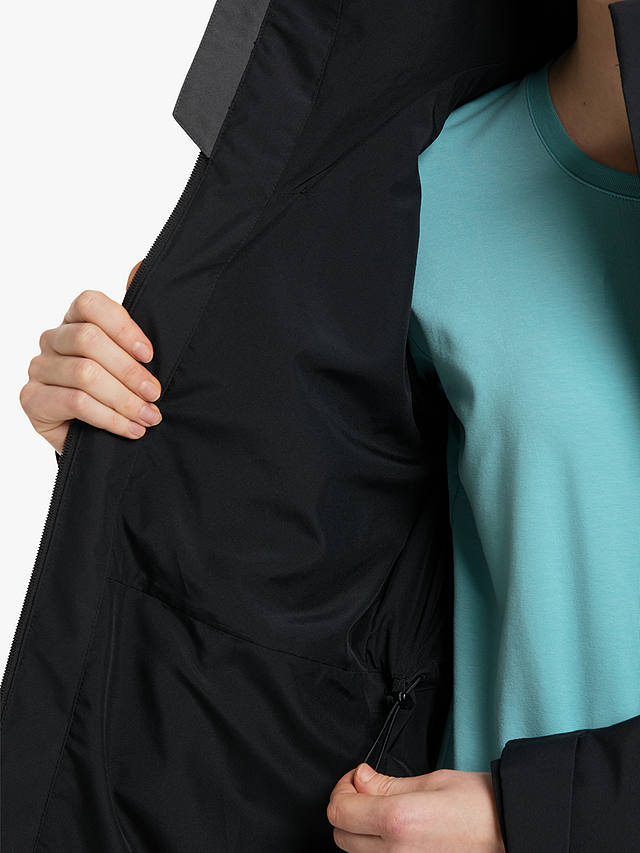 Haglöfs Aria Women's Long Recycled Waterproof Jacket, True Black