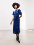 AND/OR Hermione Velvet Dress, Blue