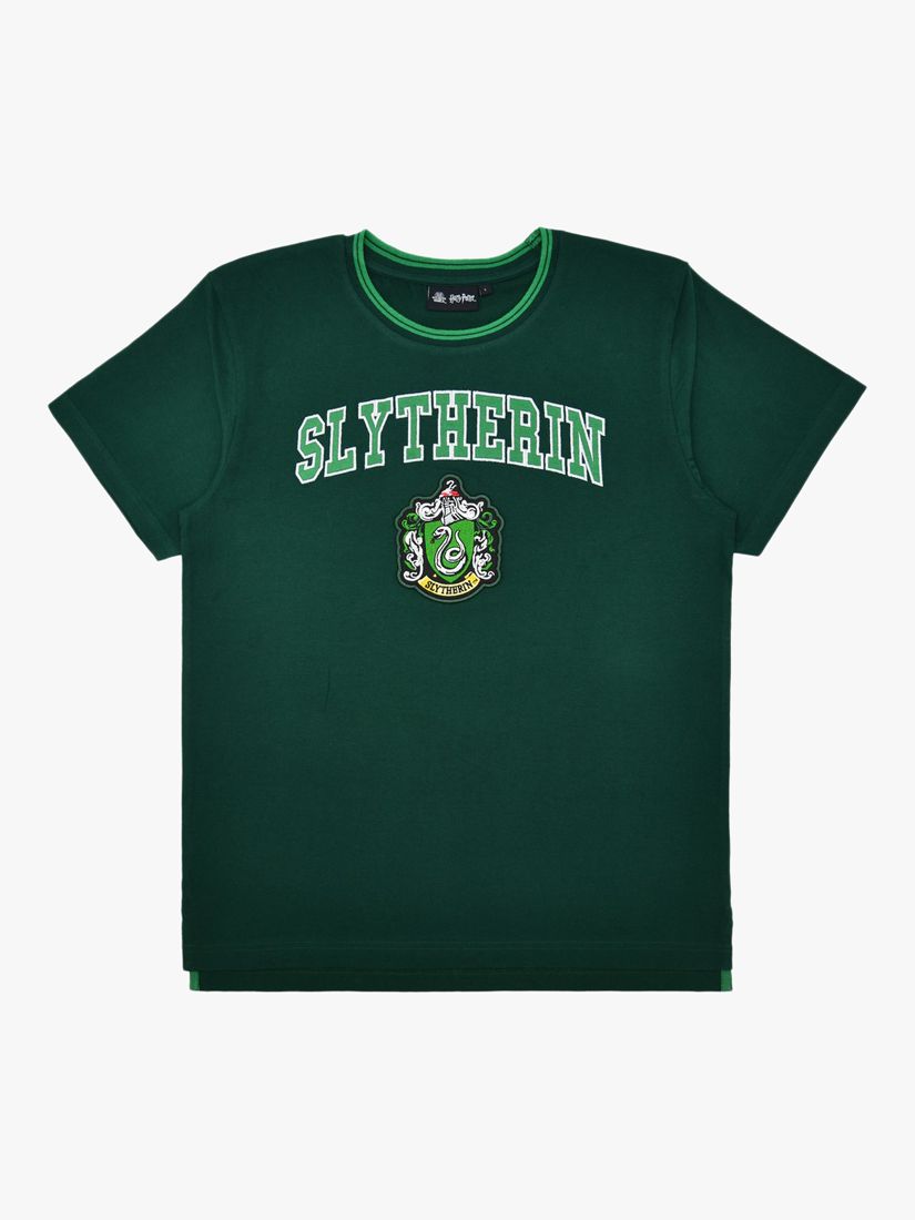Fabric Flavours Harry Potter Slytherin House T-Shirt, Green, XS