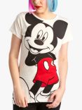 Fabric Flavours Disney Mickey Mouse T-Shirt, White
