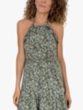 Baukjen Kayla Organic Cotton Floral Tiered Dress, Khaki