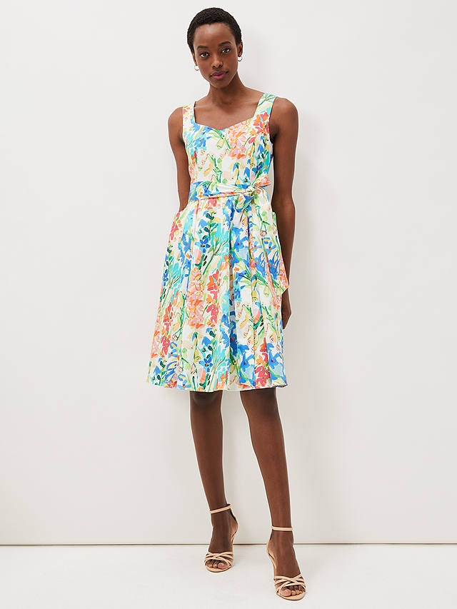 Phase Eight Blair Floral Print Dress, Multi at John Lewis & Partners