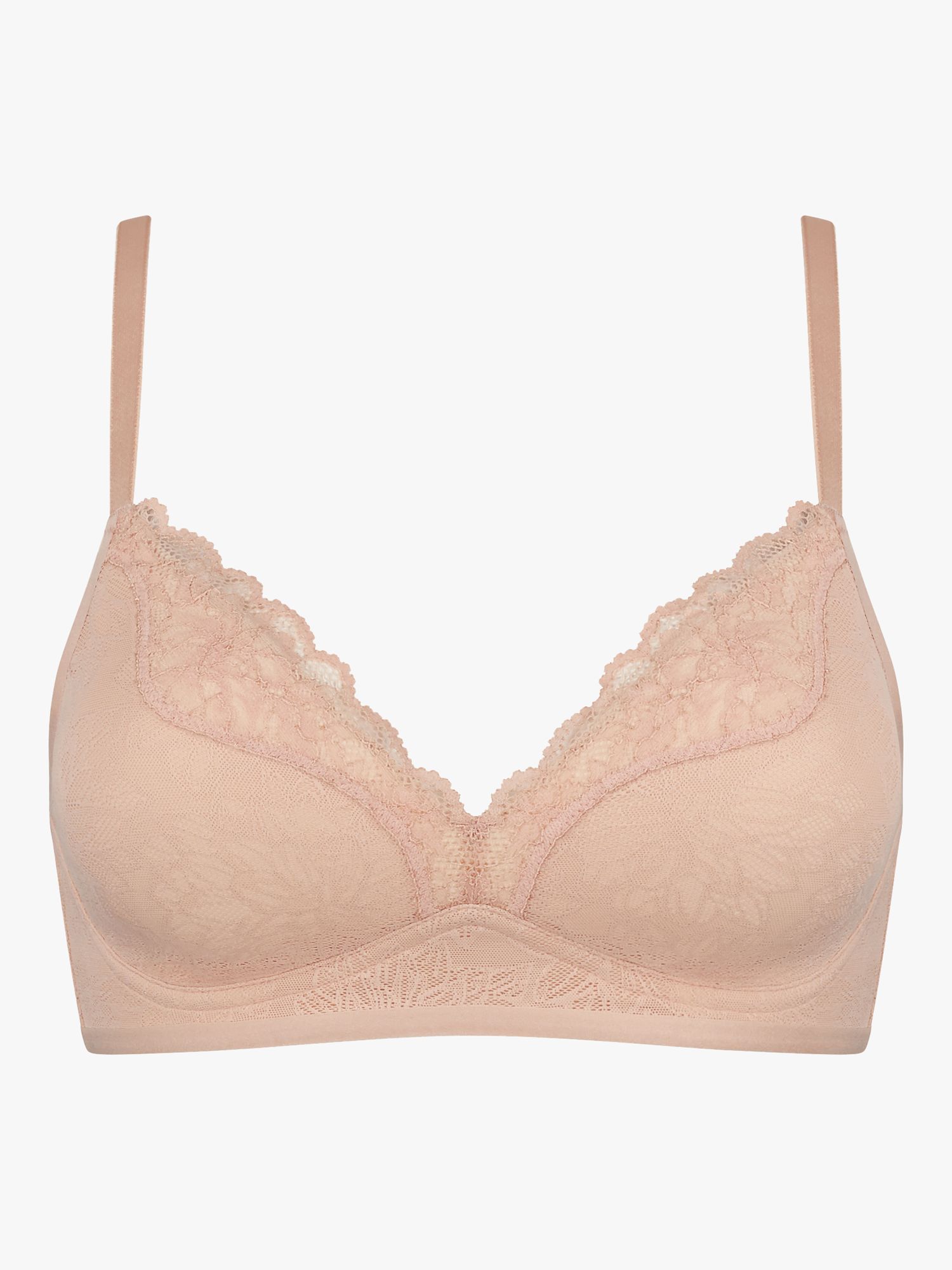 Triumph Fit Smart Non Wired Bra, Light Brown at John Lewis & Partners