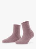 FALKE Ribbed Wool and Cashmere Blend Bed Socks, Brick