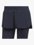 adidas Run Icons Two-in-One Running Shorts, Navy