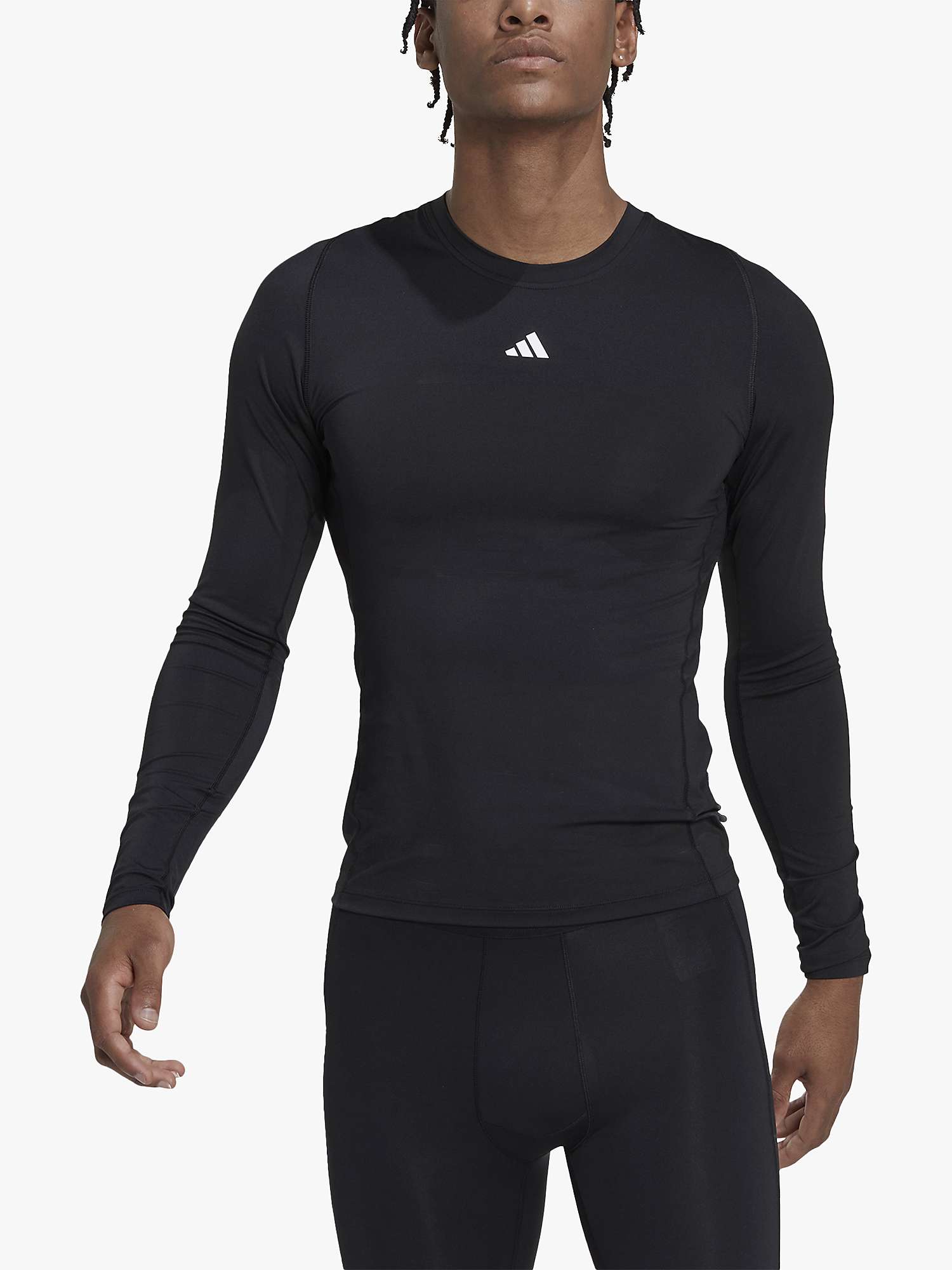 Buy adidas Techfit Long Sleeve Compression Gym Top Online at johnlewis.com
