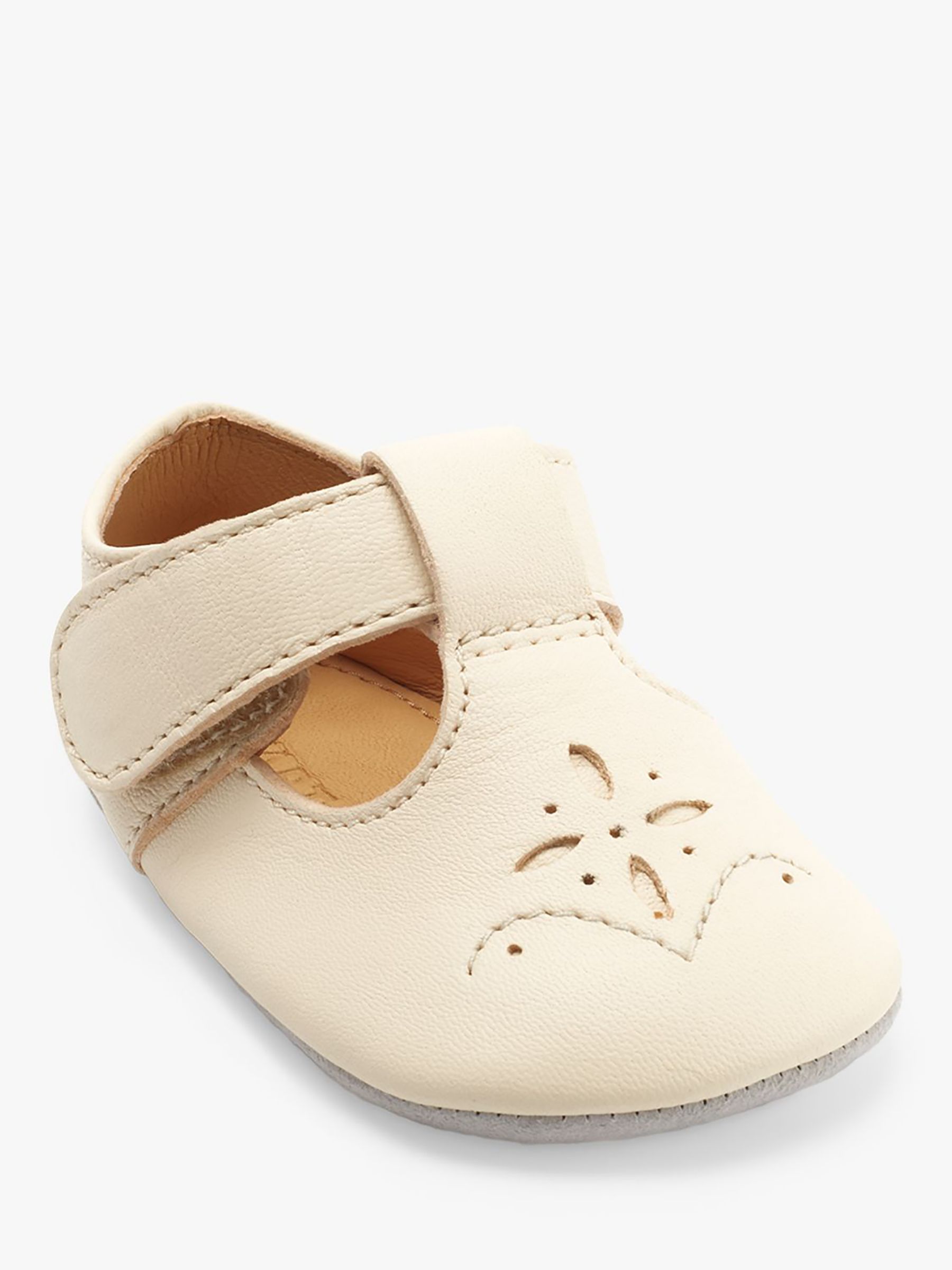 Start-Rite Kids' Rhyme Punching Pre-Walker Shoes, Cream Leather, 0-3 months