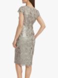 Gina Bacconi Dorris Sequin Dress, Taupe