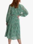 Gina Bacconi Natia Floral Midi Dress, Green/Multi