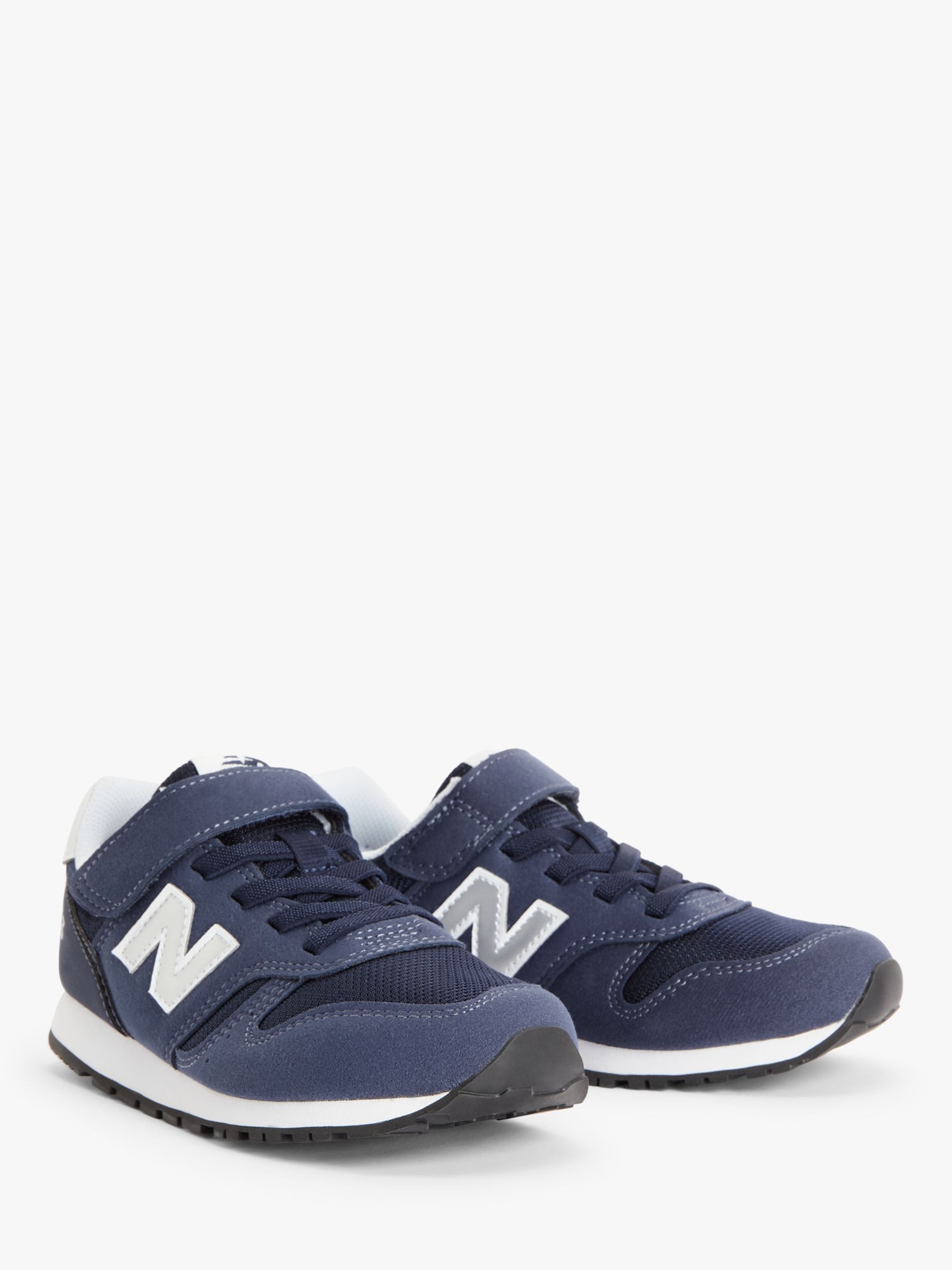 New Balance Kids' 373 Bungee Lace with Velcro Top Strap Trainers, Natural Indigo, 12 Jnr