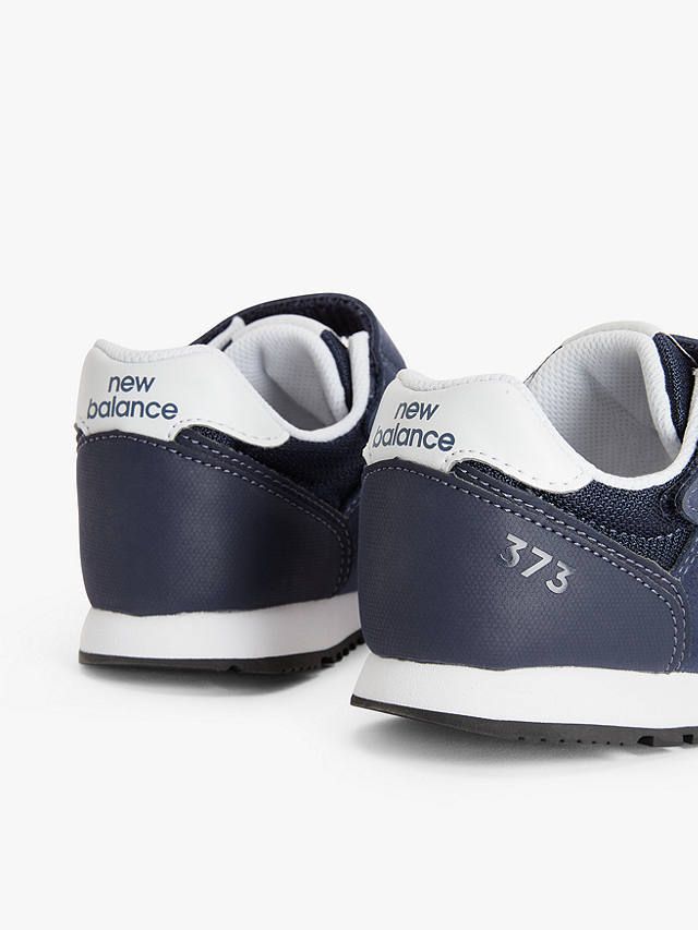 New Balance Kids' 373 Bungee Lace with Velcro Top Strap Trainers, Natural Indigo