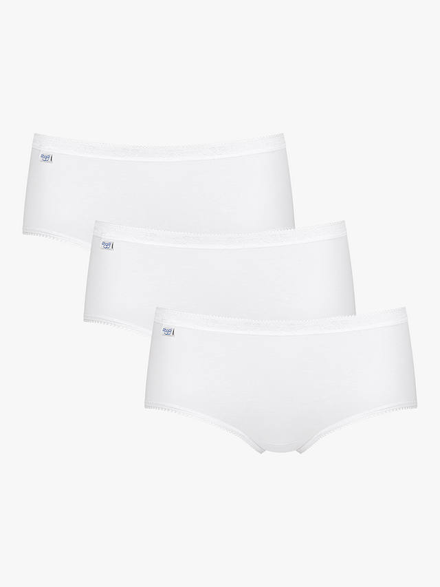 sloggi Midi Briefs, Pack of 3, White