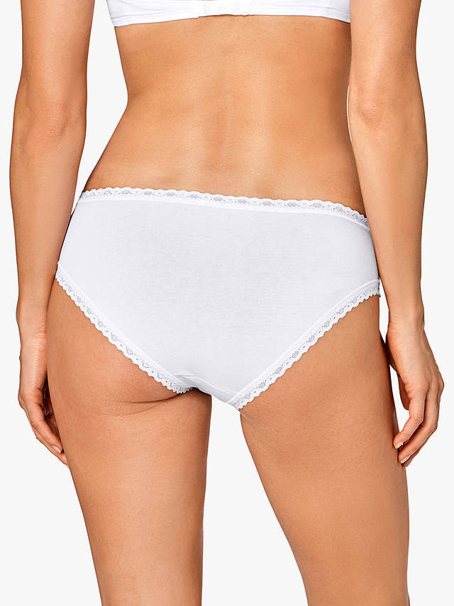 sloggi 24/7 Weekend Hipster Knickers, Pack of 3, White - Light Combination