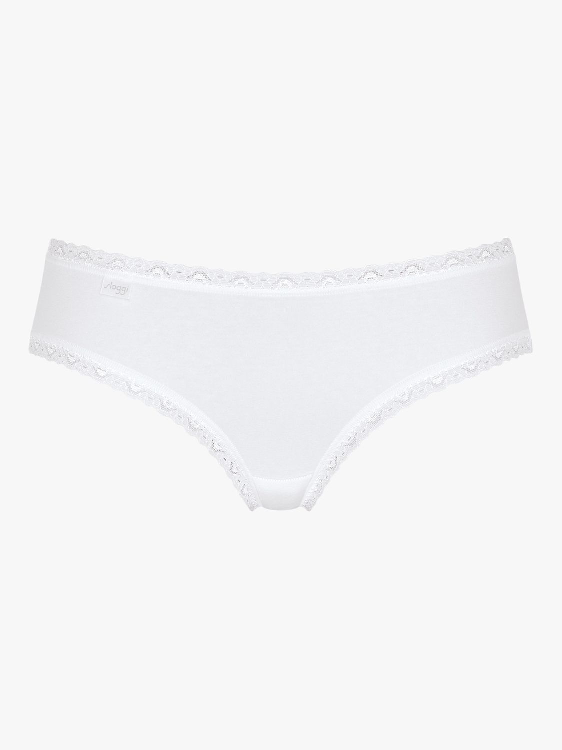 sloggi 24/7 Weekend Hipster Knickers, Pack of 3, White - Light Combination, 16
