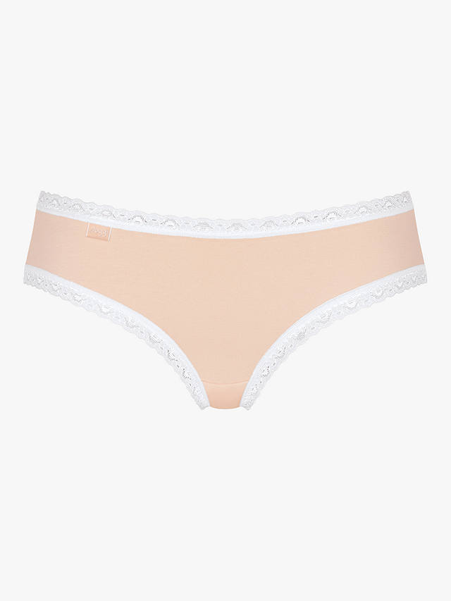 sloggi 24/7 Weekend Hipster Knickers, Pack of 3, White - Light Combination