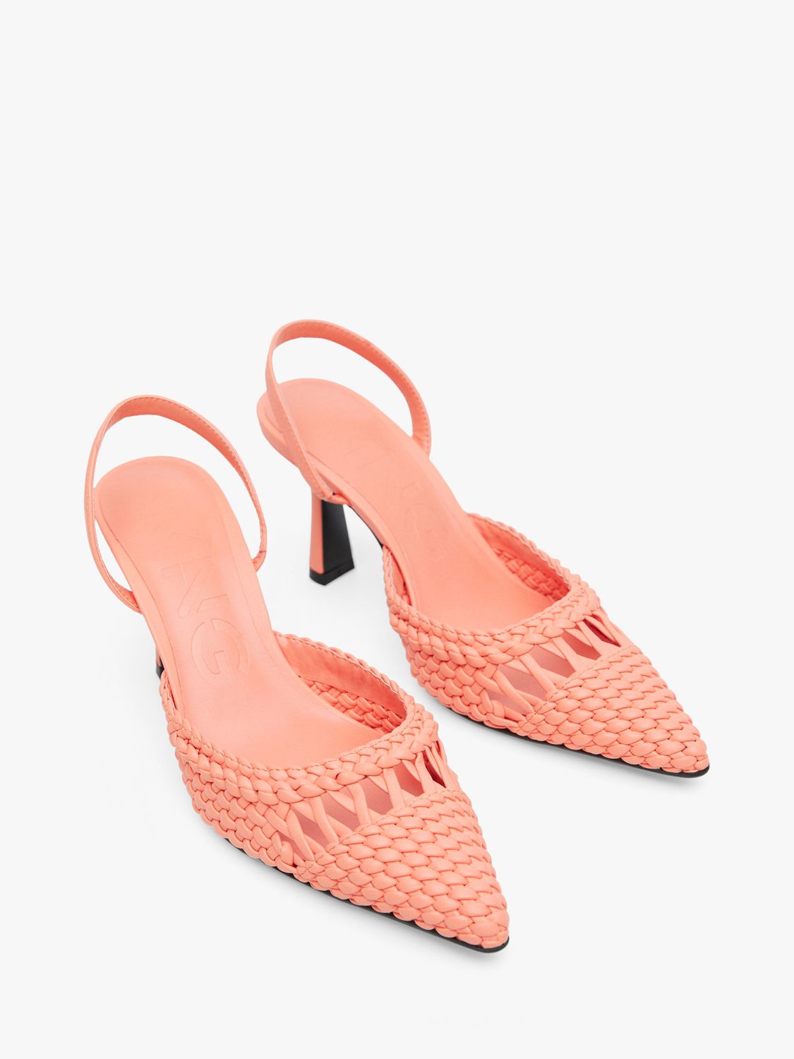 Woven store slingback shoes