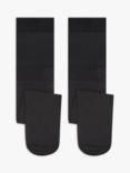 John Lewis ANYDAY Kids' Opaque Tights, Pack of 2, Black